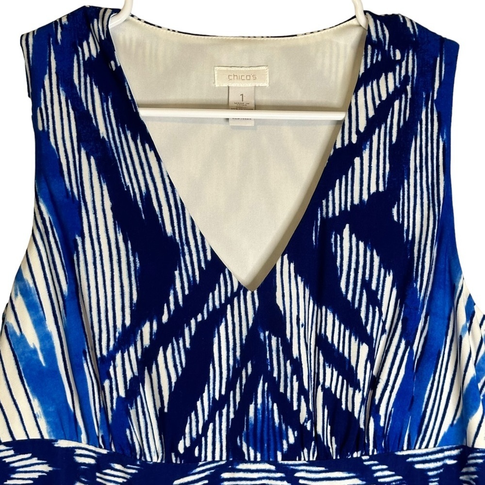 Chico's Blue Haze‎ Bonnie Maxi Dress #570046072 Vanity Size 1/US Medium - Picture 3 of 12